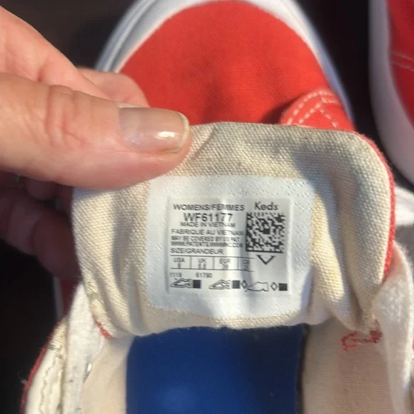 Keds Coral/Orange Sneakers with White Details - Picture 7 of 7